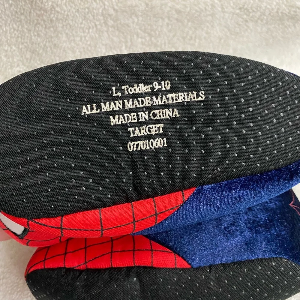 Spider man little boy slippers!